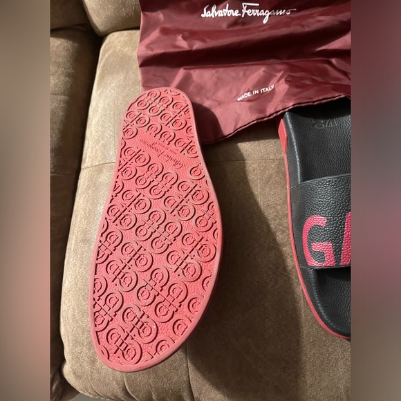 Salvatore Ferragamo Amos slide sandals lightly used - Picture 2 of 3